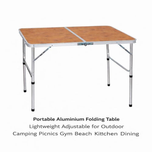 Premium Care Folding Table Aluminum 90*60 cm