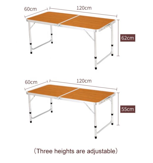 Premium Care Folding Table Aluminum 120*60 cm