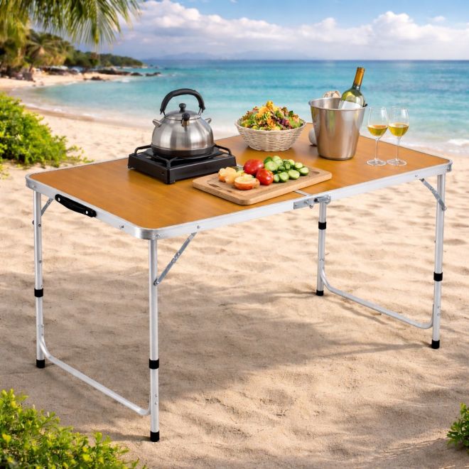Premium Care Folding Table Aluminum 120*60 cm