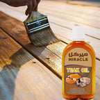 miracle Teak Oil Wood polish, Wood Restorer, Wood Protection, Parquet Polish 250 ML