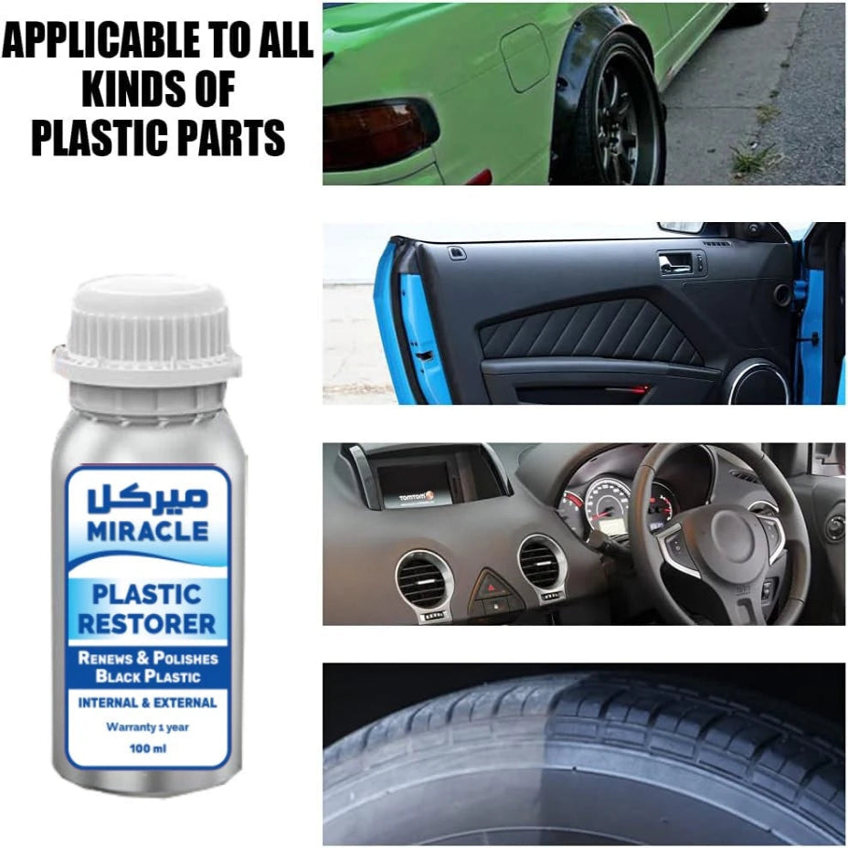 miracle Plastic Restorer - Polishes & Renews plastic 100ml