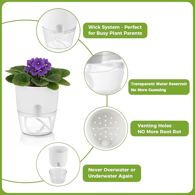 Slef watering plant pot Diameter 23.5cm