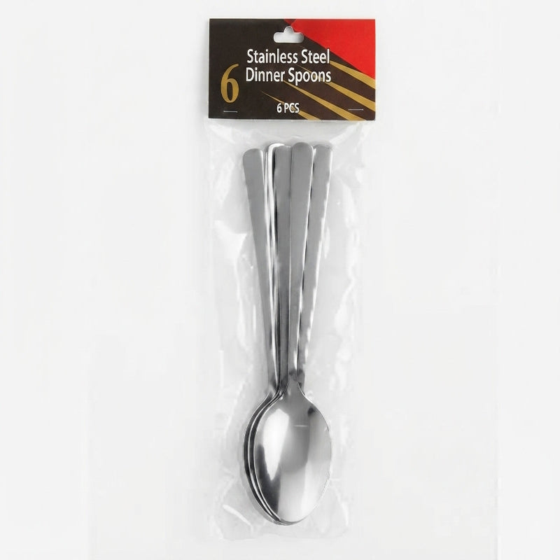 Stainless Steel Dinner Spoons – 6PCS