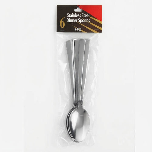 Stainless Steel Dinner Spoons – 6PCS