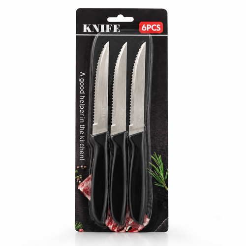 Knife Set 6PCS Serrated